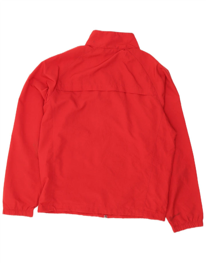 NIKE Mens Dri Fit Tracksuit Top Jacket Medium Red Polyester