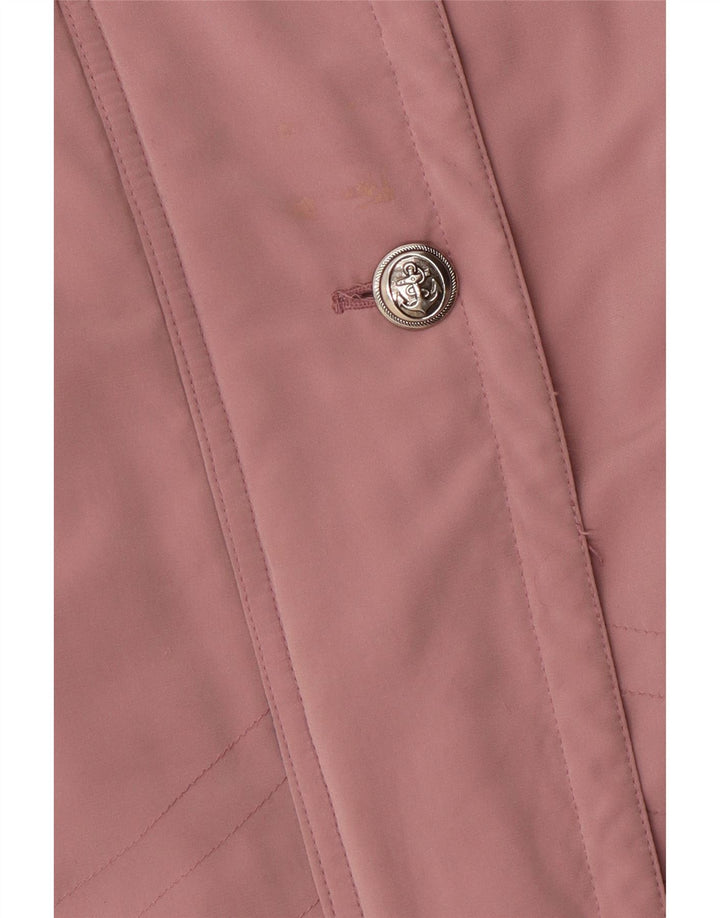 Giacca a vento oversize da donna vintage EU 42 grande poliestere rosa