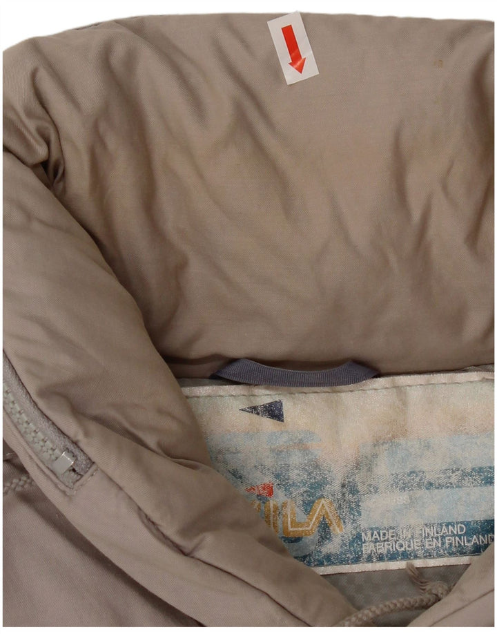 Giacca imbottita con cappuccio da uomo Skila EU 50 grande cotone grigio