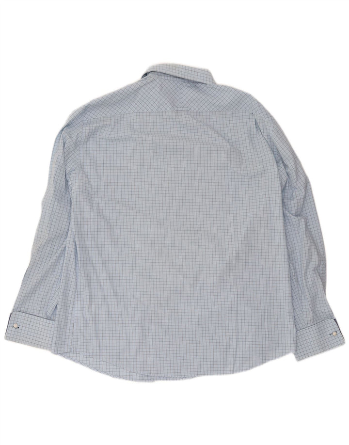 Camicia formale da uomo Ben Sherman XL in cotone a quadri blu