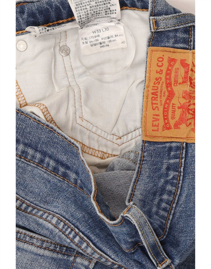 Levi's Uomo 514 Jeans dritti W33 L30 Cotone Blu