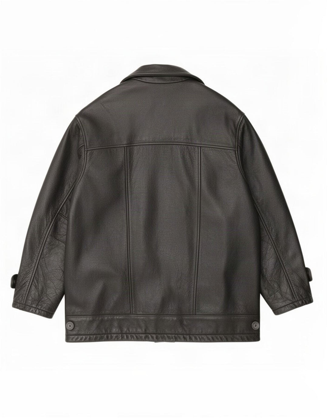 Giacca in pelle da uomo Angelo Litrico XL nera classica
