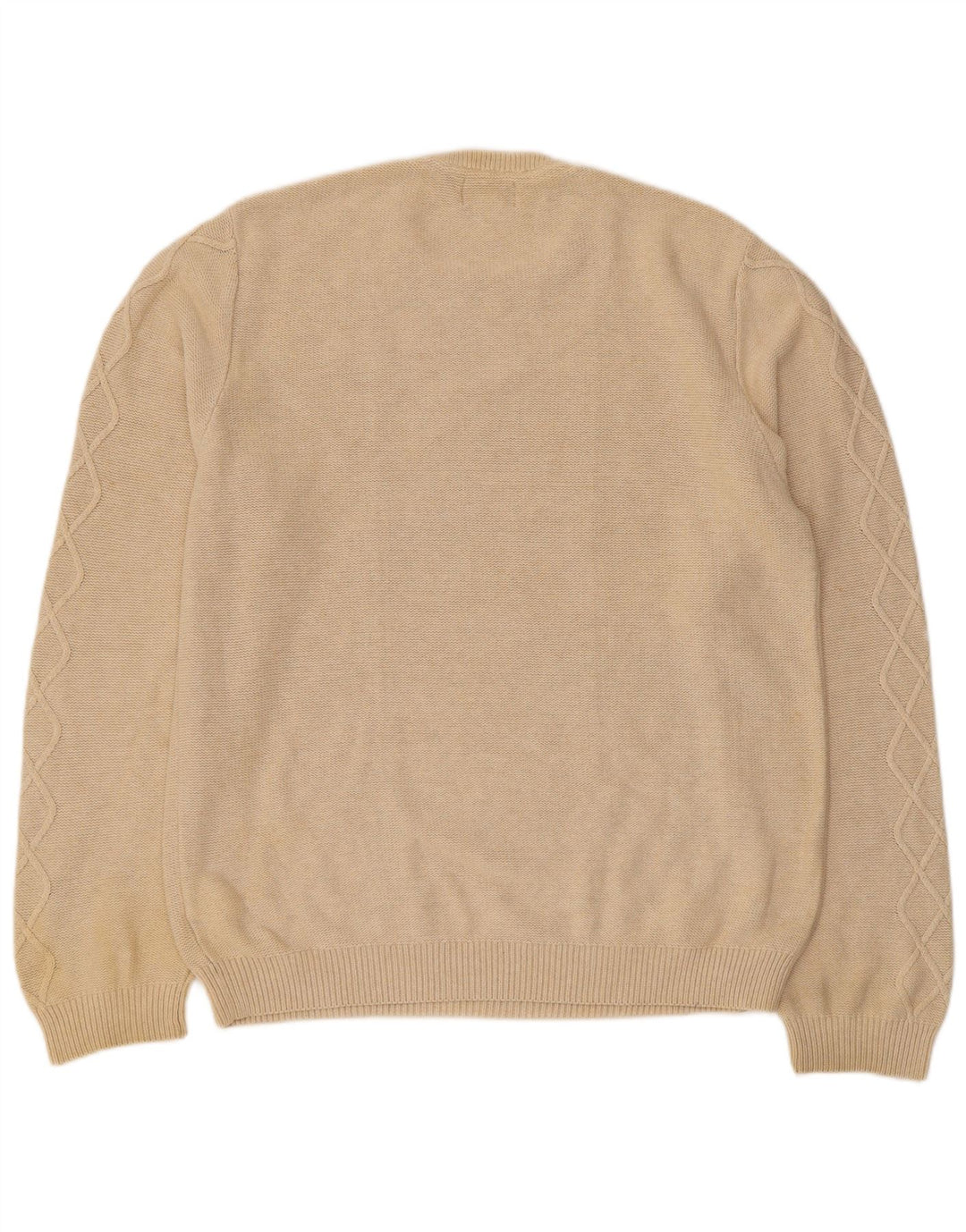 Maglione maglione girocollo da uomo Marks & Spencer su misura, grande beige
