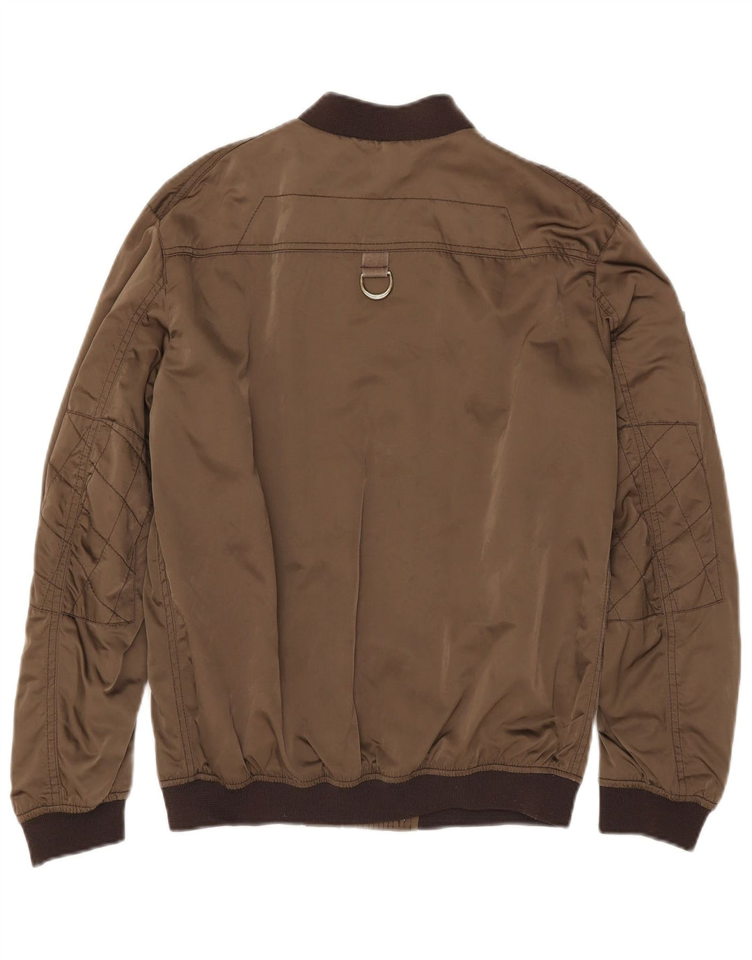 Giubbotto bomber da donna Zara UK 10 piccolo poliestere kaki