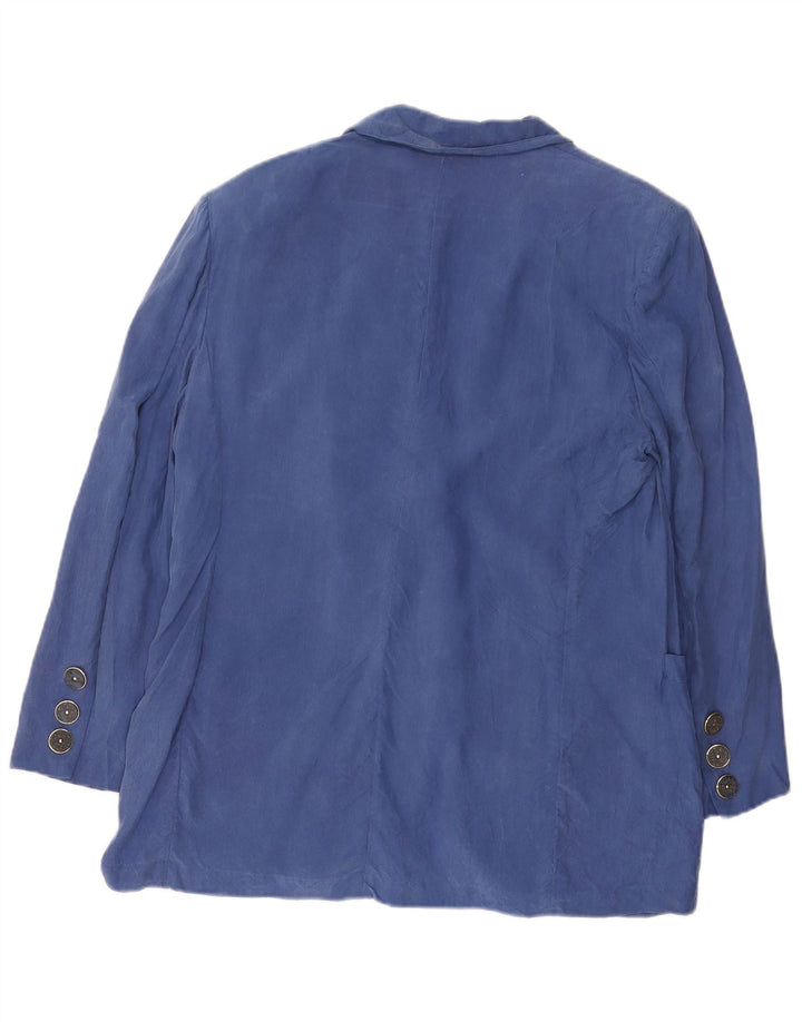 Giacca blazer a 2 bottoni da donna Roccobarocco UK 12 Blu medio