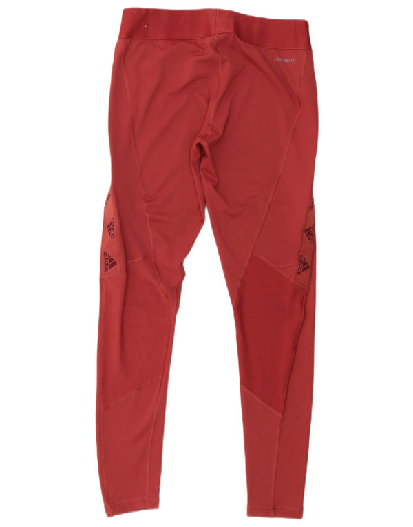 Leggings Adidas Aeroready Graphic da donna UK 12/14 Rosso medio