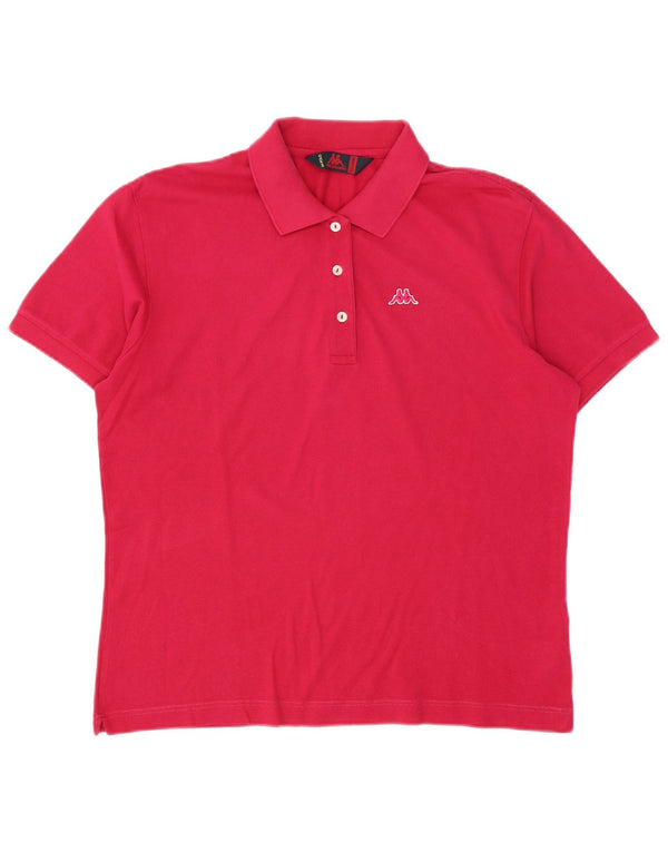 Polo Kappa da donna UK 20 2XL cotone rosa