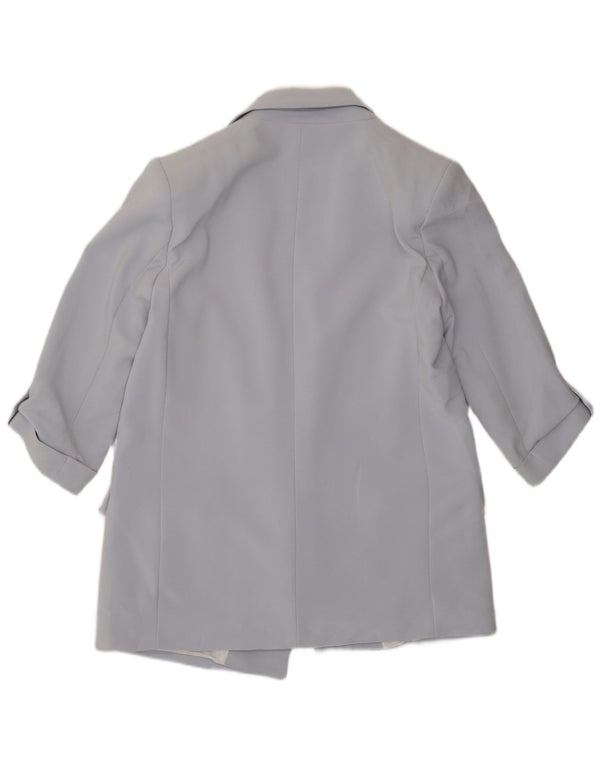 Giacca blazer aperta da donna con maniche a 3/4 Zara UK 16 grande blu