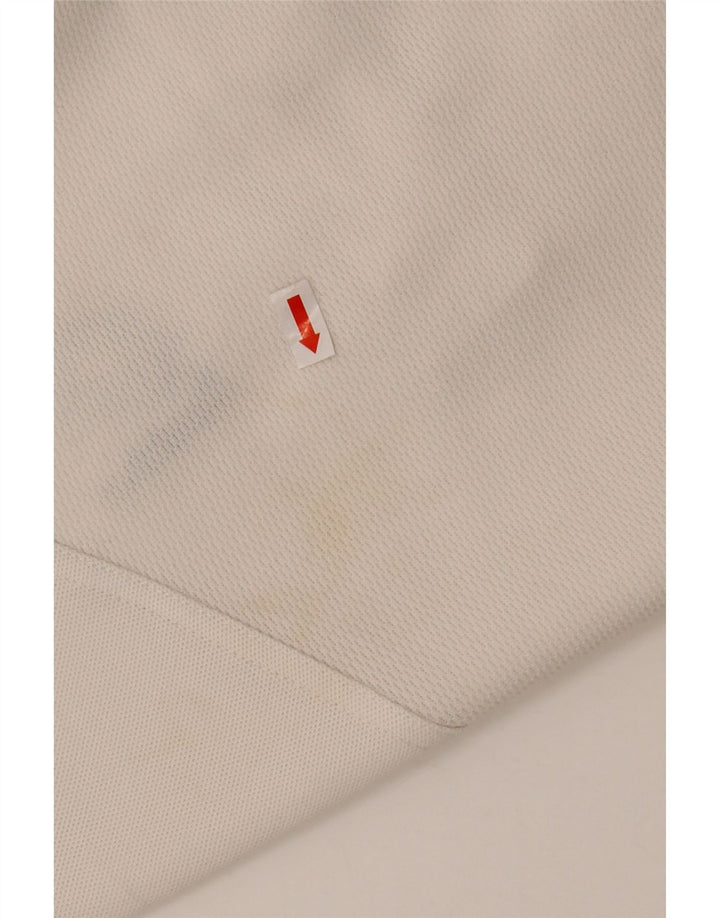 Polo da uomo LOTTO UK 42/44 XL Poliestere color block bianco