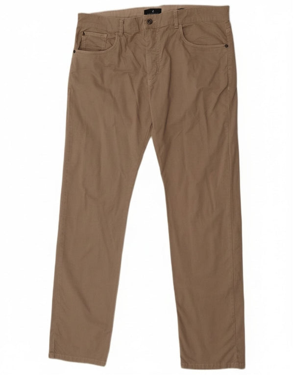 Pantaloni casual dritti da uomo Navigare IT 52 XL W36 L33 Pied de poule beige