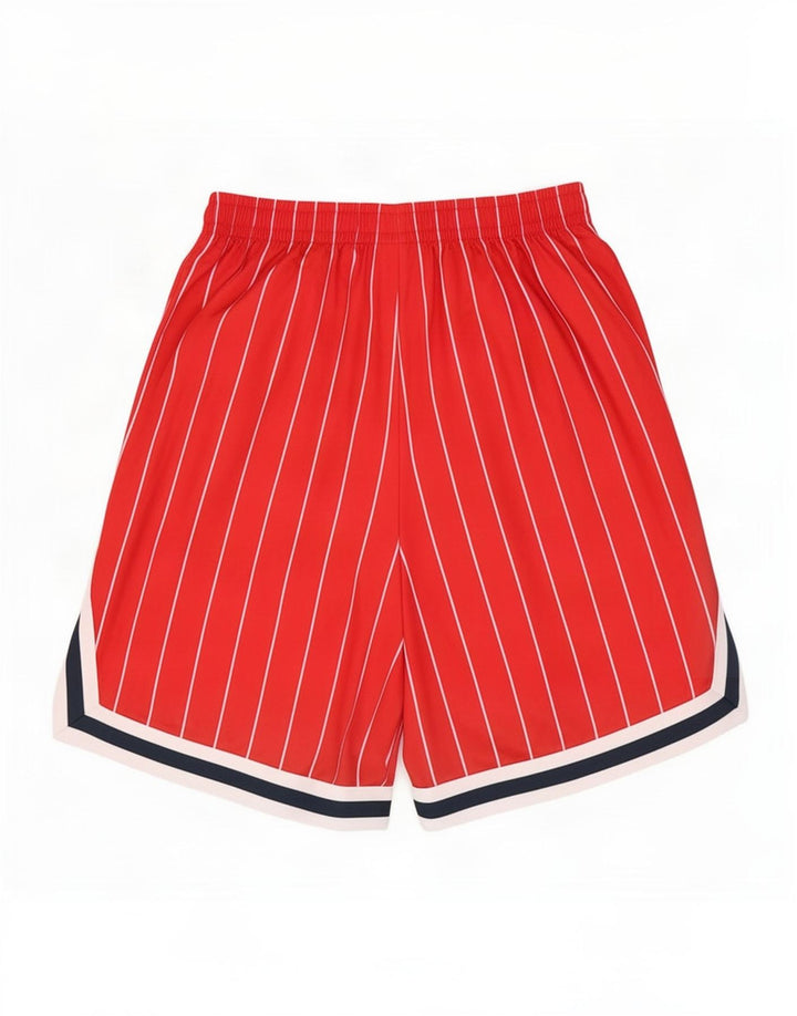 Pantaloncini sportivi da uomo Karl Kani piccoli in poliestere a righe rosse