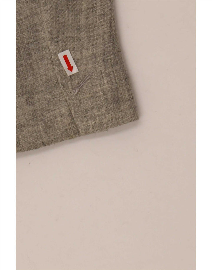 Giacca blazer da donna a 1 bottone Massimo Dutti EU 38 piccola lana grigia