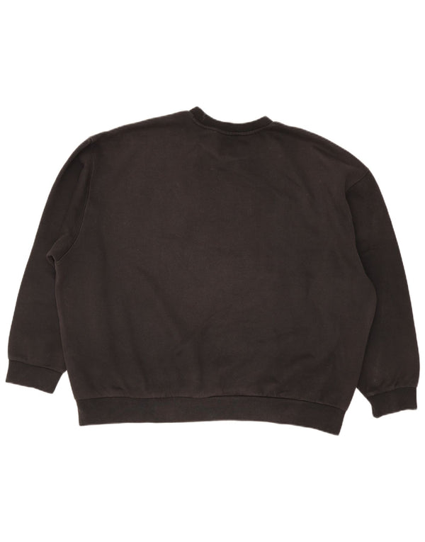 Adidas Womens Graphic Oversized Sweatshirt Jumper UK 16/18 Large Black