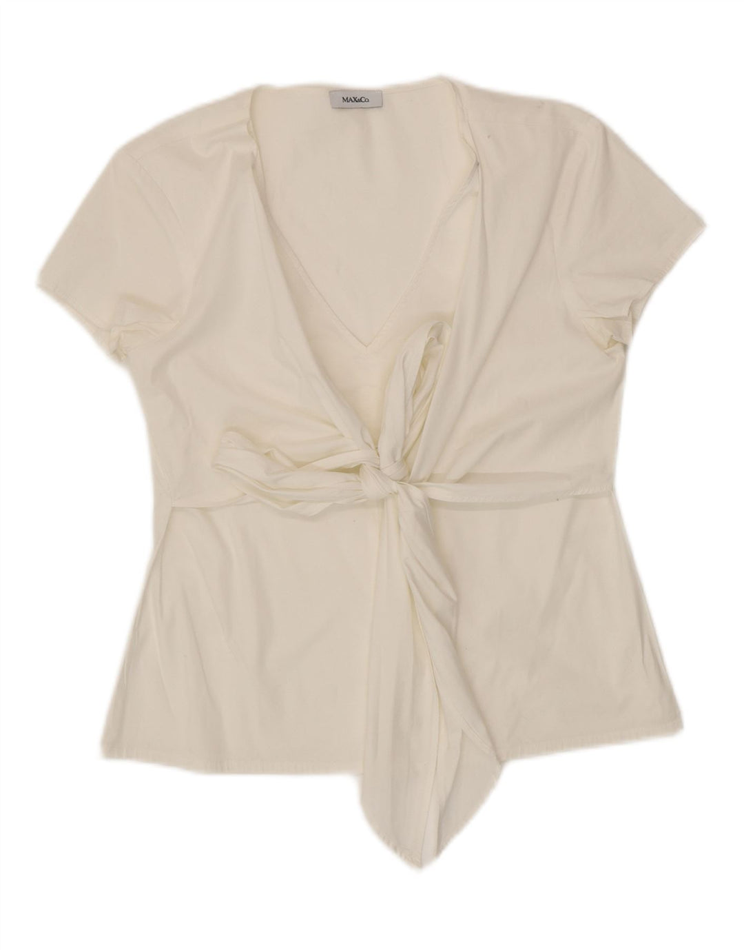 MAX & CO. Camicetta da donna Top UK 12 Medio Bianco