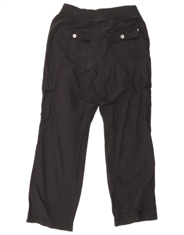 Pantaloni cargo dritti da donna Dkny piccoli W29 L29 cotone nero