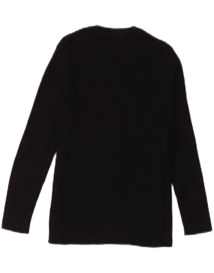 Top Zara da donna a maniche lunghe UK 12 viscosa nera media