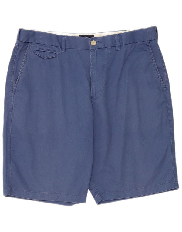 Pantaloncini chino da uomo Marks & Spencer Blue Harbour W36 grande cotone blu