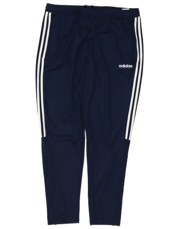 Pantaloni da tuta Adidas Aeroready da uomo XL in poliestere blu navy