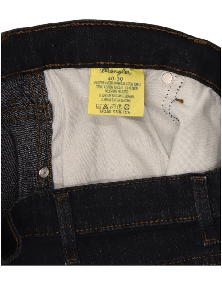 WRANGLER Jeans dritti elasticizzati Texas da uomo W40 L30 cotone blu navy