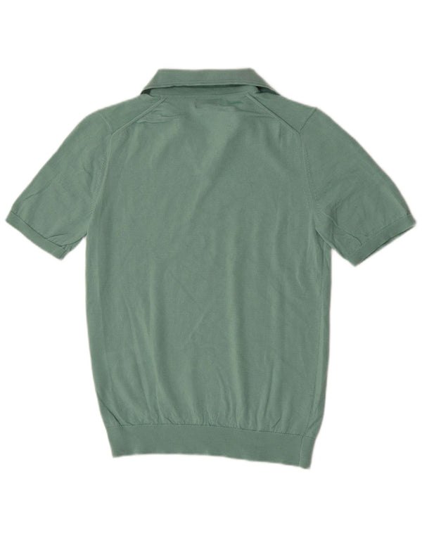 Polo Reiss da uomo a manica corta piccola in lana verde