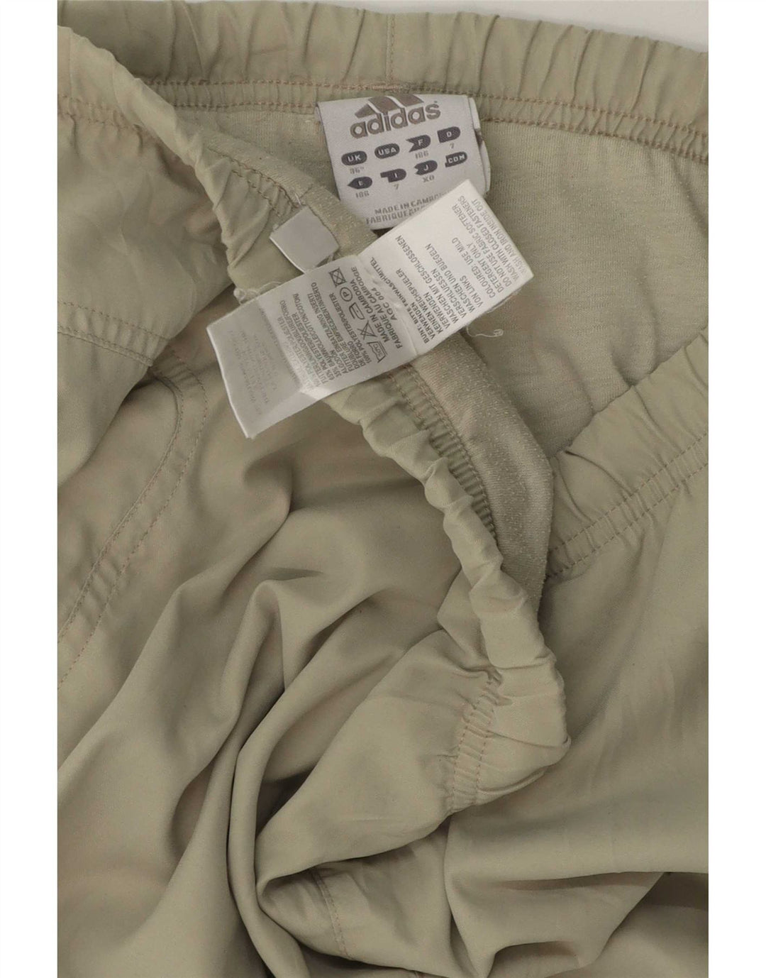 Pantaloni da tuta da uomo Adidas Large in poliestere kaki