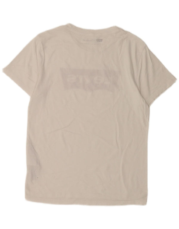 T-shirt grafica da uomo con vestibilità standard Levi's, piccola, in cotone bianco