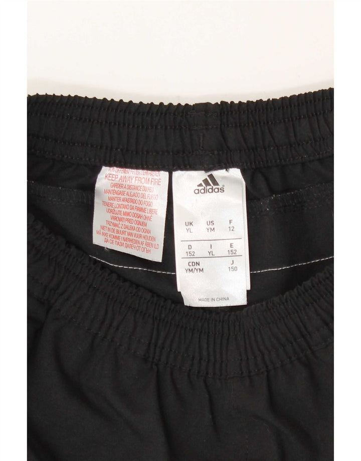 Pantaloncini sportivi Adidas da ragazzo 11-12 anni Large Nero in poliestere