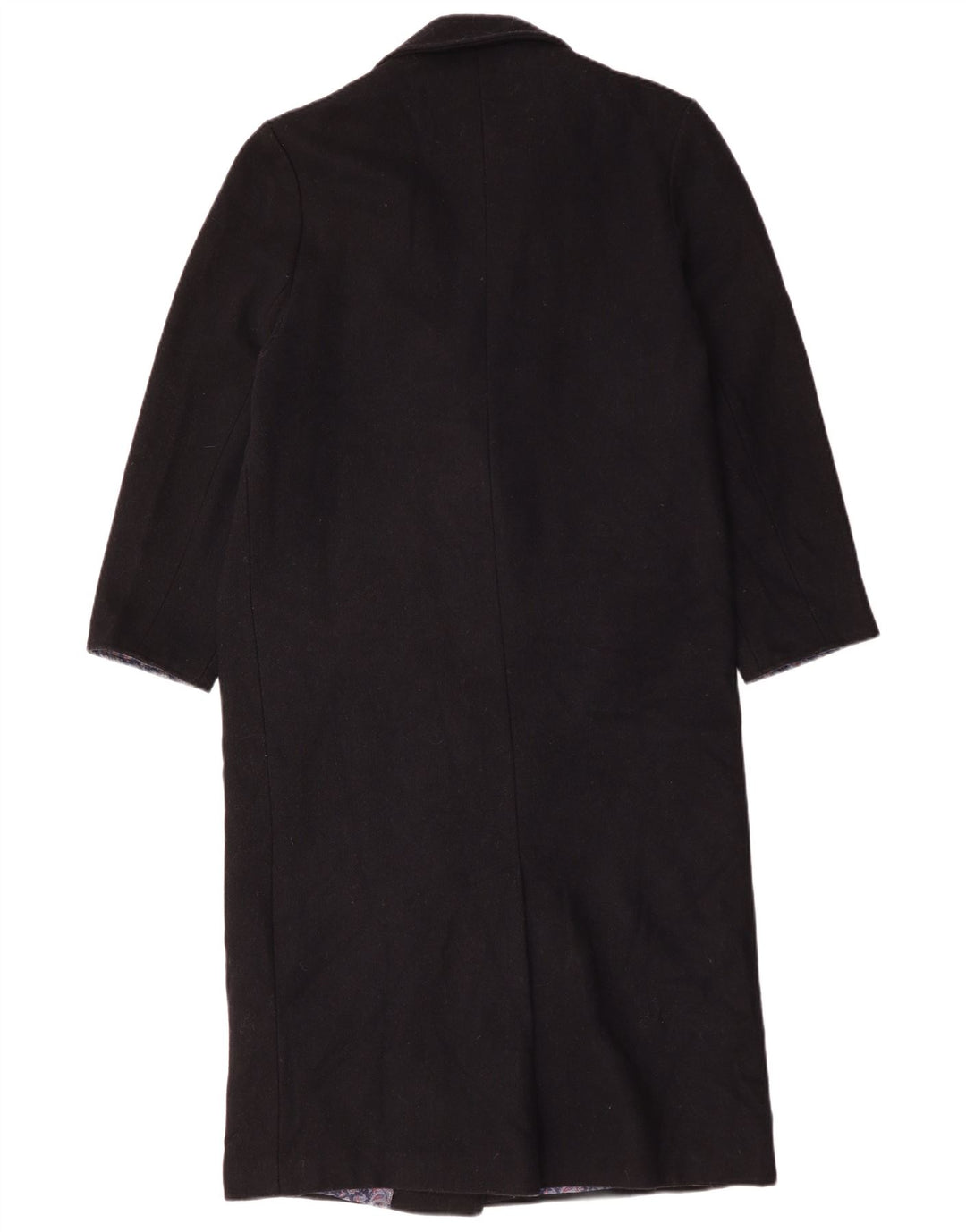 Cappotto doppiopetto da donna Topshop UK 10 piccolo in lana blu navy