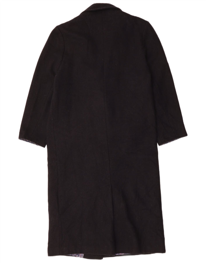 Cappotto doppiopetto da donna Topshop UK 10 piccolo in lana blu navy