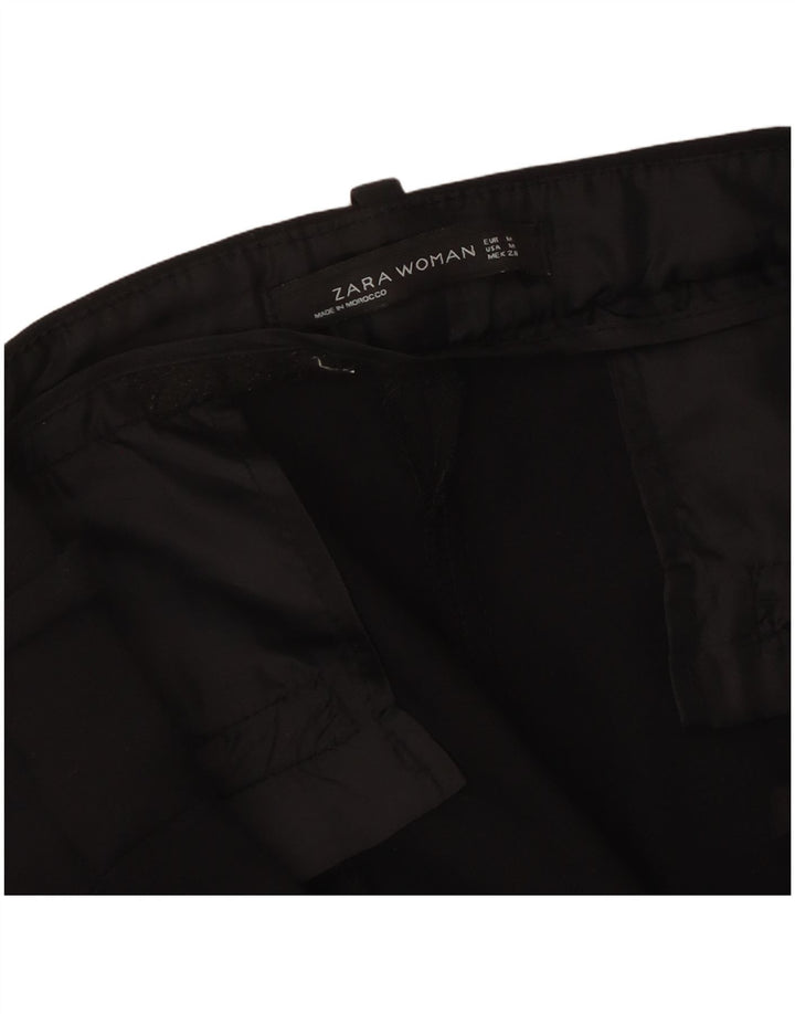 Pantaloni casual slim da donna Zara medi W32 L26 neri