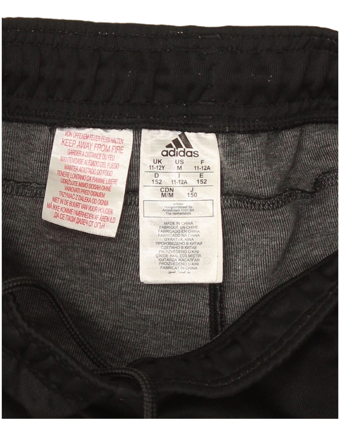 Pantaloni da tuta da ragazzo Adidas Joggers 11-12 anni Poliestere nero