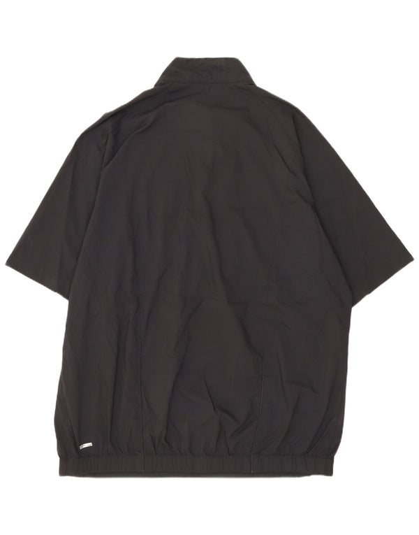 Adidas Uomo Clima Proof Manica Corta Pullover Tuta Top Grande Nera