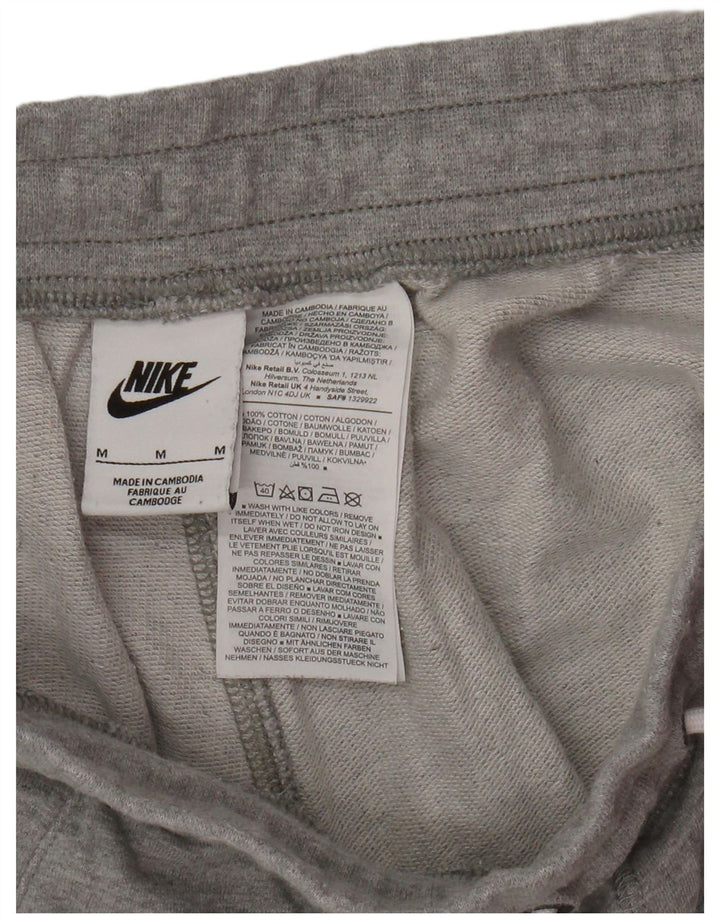 Pantaloncini sportivi con grafica Nike da uomo in cotone chiazzato grigio medio