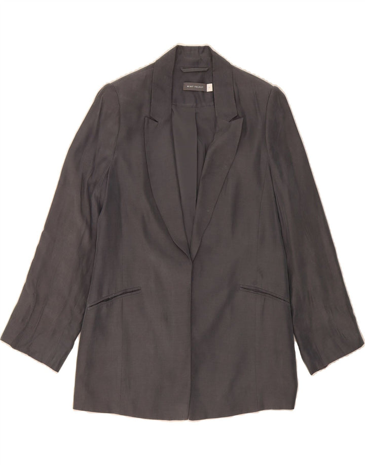 MINT VELVET Womens Blazer Jacket UK 10 Small Grey Viscose Vintage MINT VELVET and Second-Hand MINT VELVET from Messina Hembry 