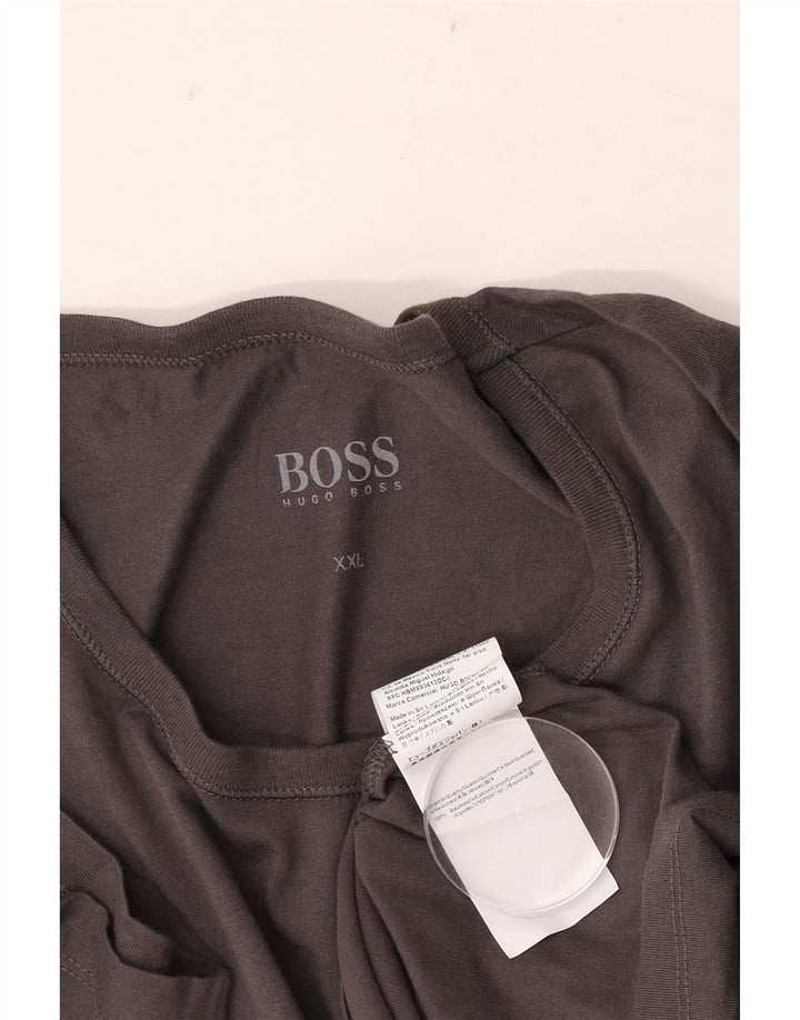 T-shirt da uomo Hugo Boss Top 2XL cotone grigio