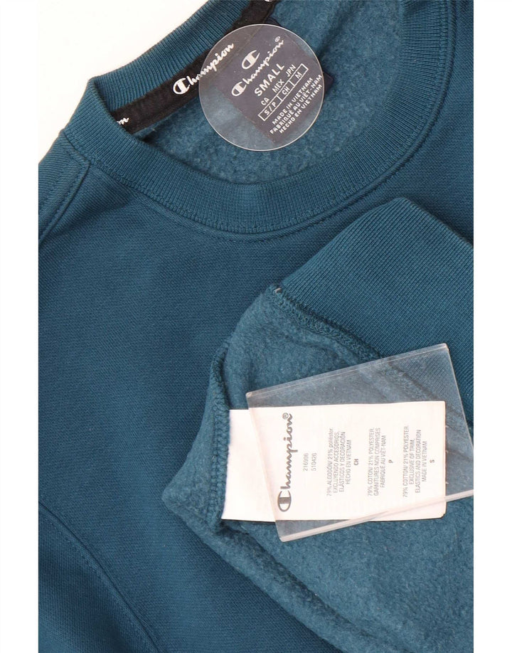 Felpa da uomo Champion Small in cotone blu