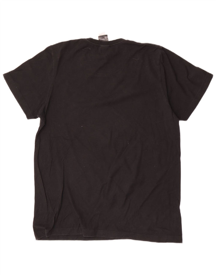 T-shirt grafica da uomo Adidas Top in cotone nero medio