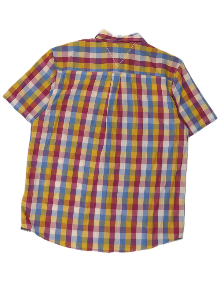 Camicia da uomo a maniche corte Classic Fit di White Stuff XL a quadretti multicolore