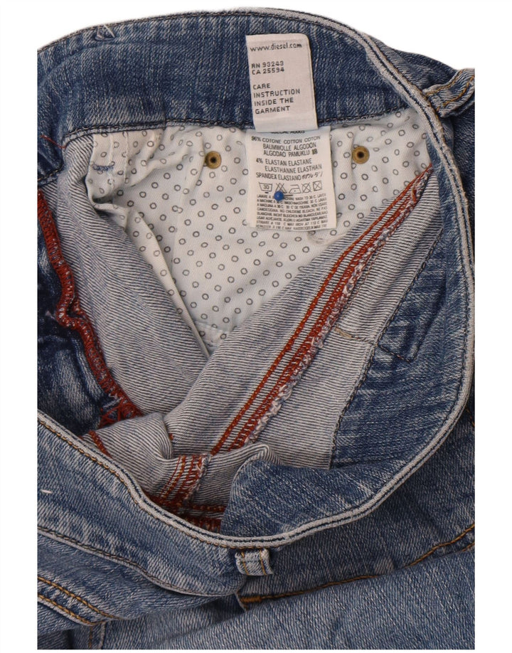 Pantaloncini di jeans da donna Diesel W32 grandi in cotone blu
