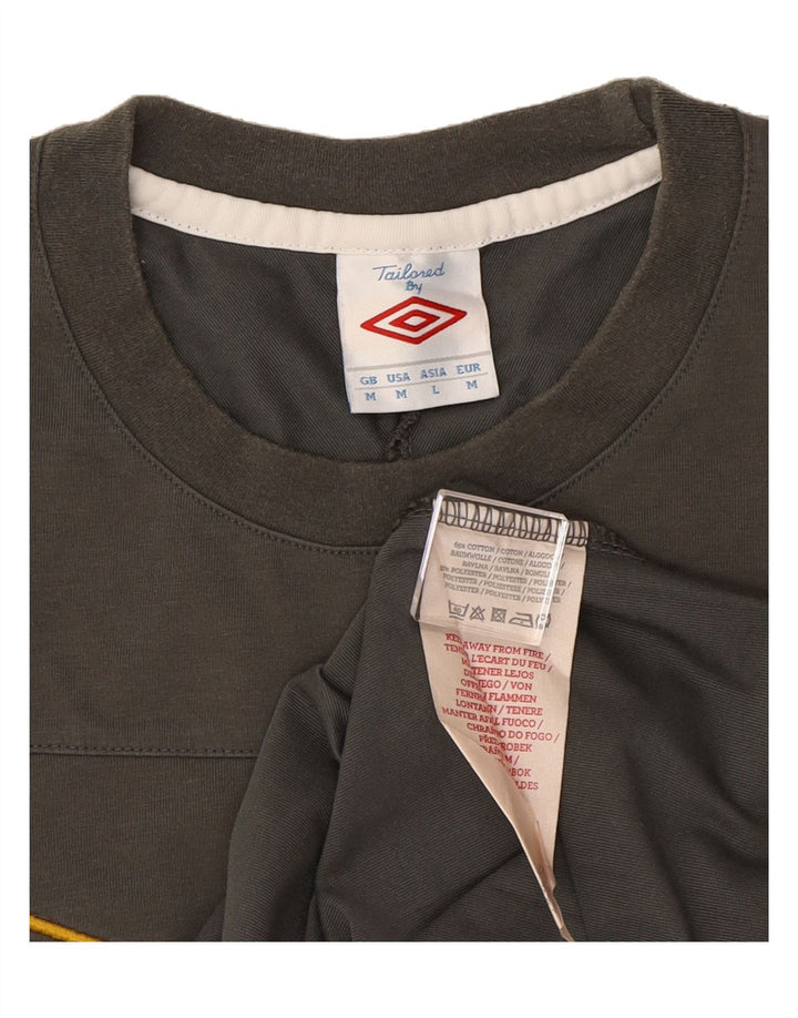 UMBRO Mens T-Shirt Top Medium Grey Cotton Vintage Umbro and Second-Hand Umbro from Messina Hembry 