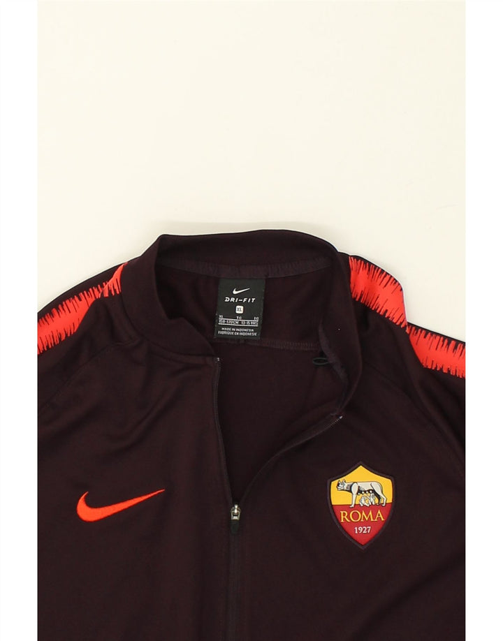 NIKE Boys Dri Fit Tracksuit Top Jacket 13-14 Years XL  Burgundy Polyester Vintage Nike and Second-Hand Nike from Messina Hembry 