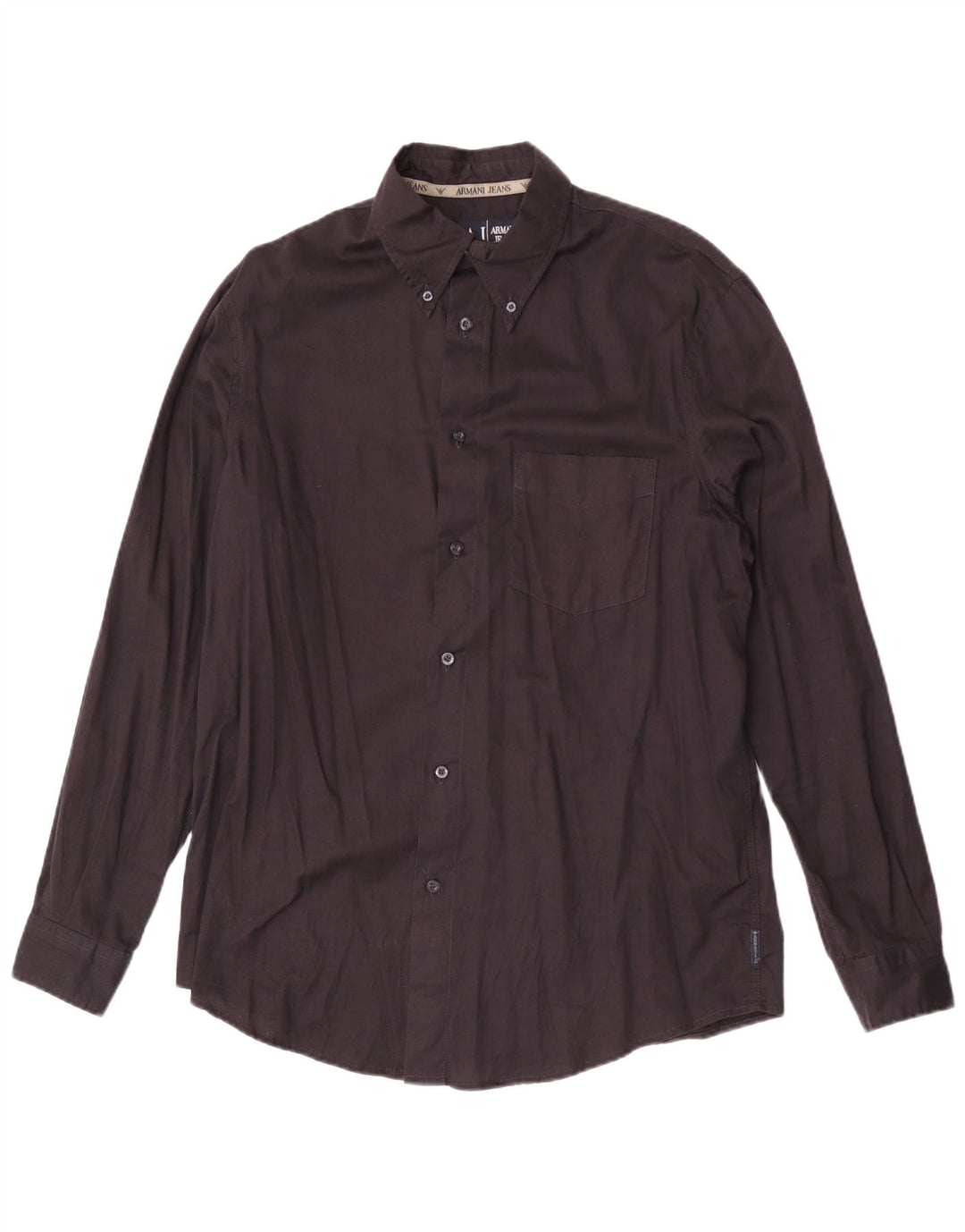 Camicia Armani Jeans Uomo Grande Nera