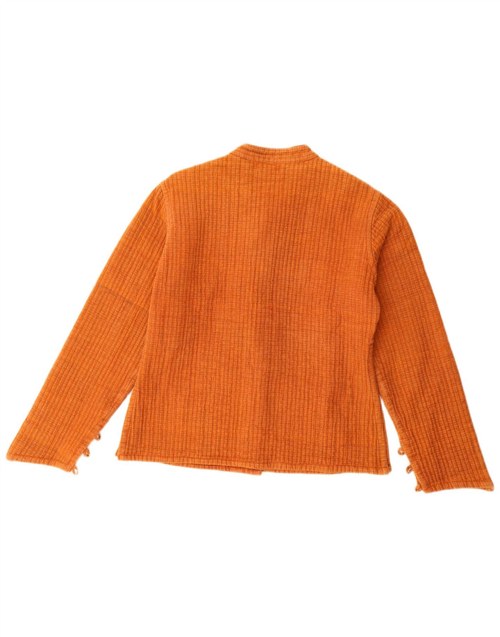 Giubbotto bomber da donna vintage UK 10 piccolo arancione