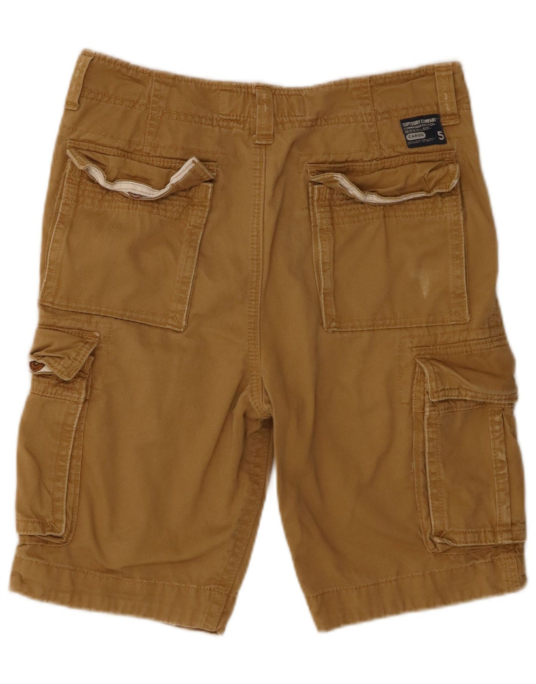 Pantaloncini cargo da uomo Superdry piccoli W29 in cotone beige
