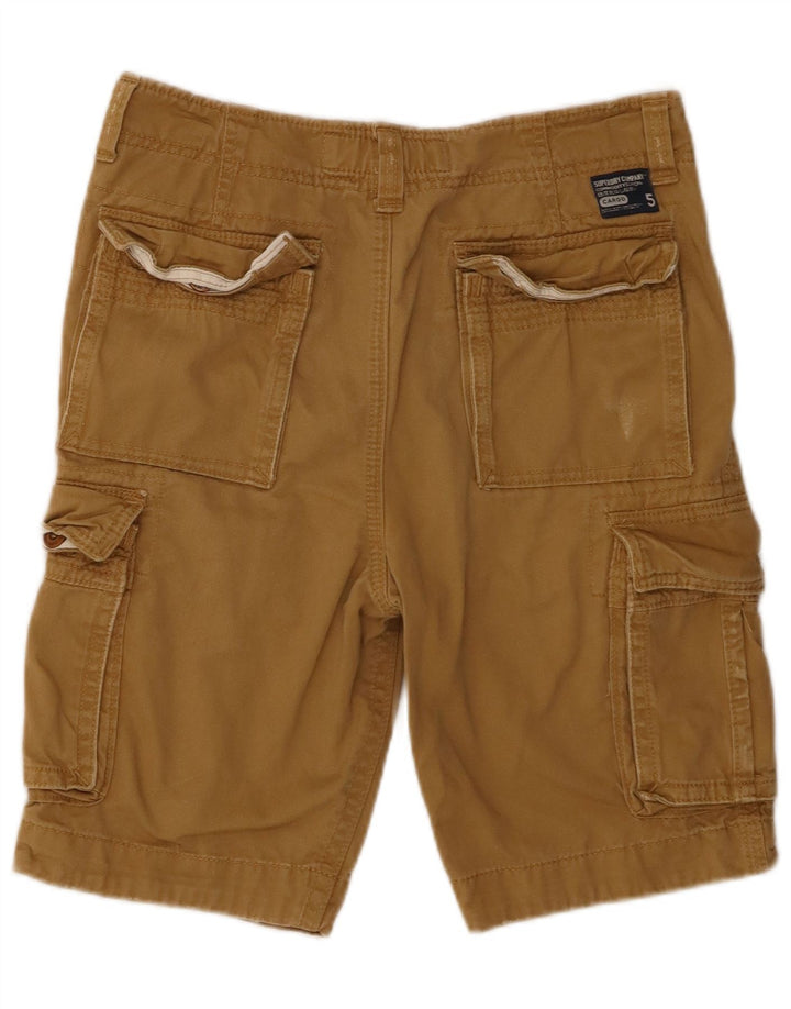 Pantaloncini cargo da uomo Superdry piccoli W29 in cotone beige