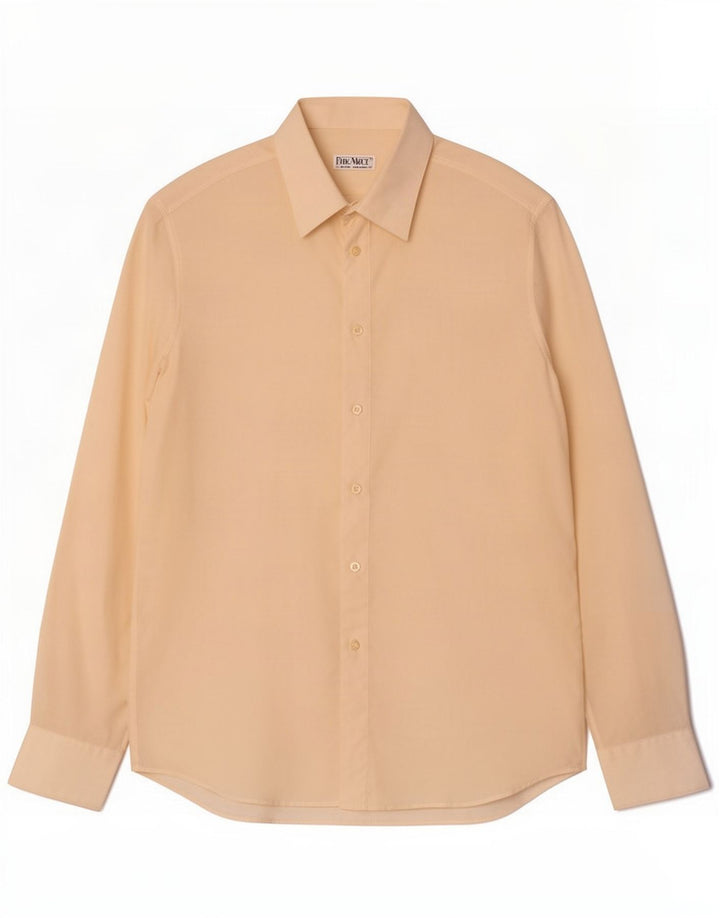 Camicia da uomo Philo Vance taglia 39 15 1/2 media seta bianco sporco