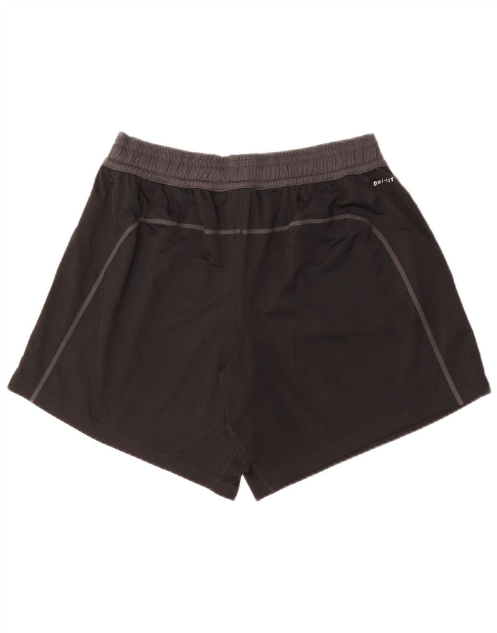 Pantaloncini sportivi NIKE Dri Fit da uomo medio nero in poliestere