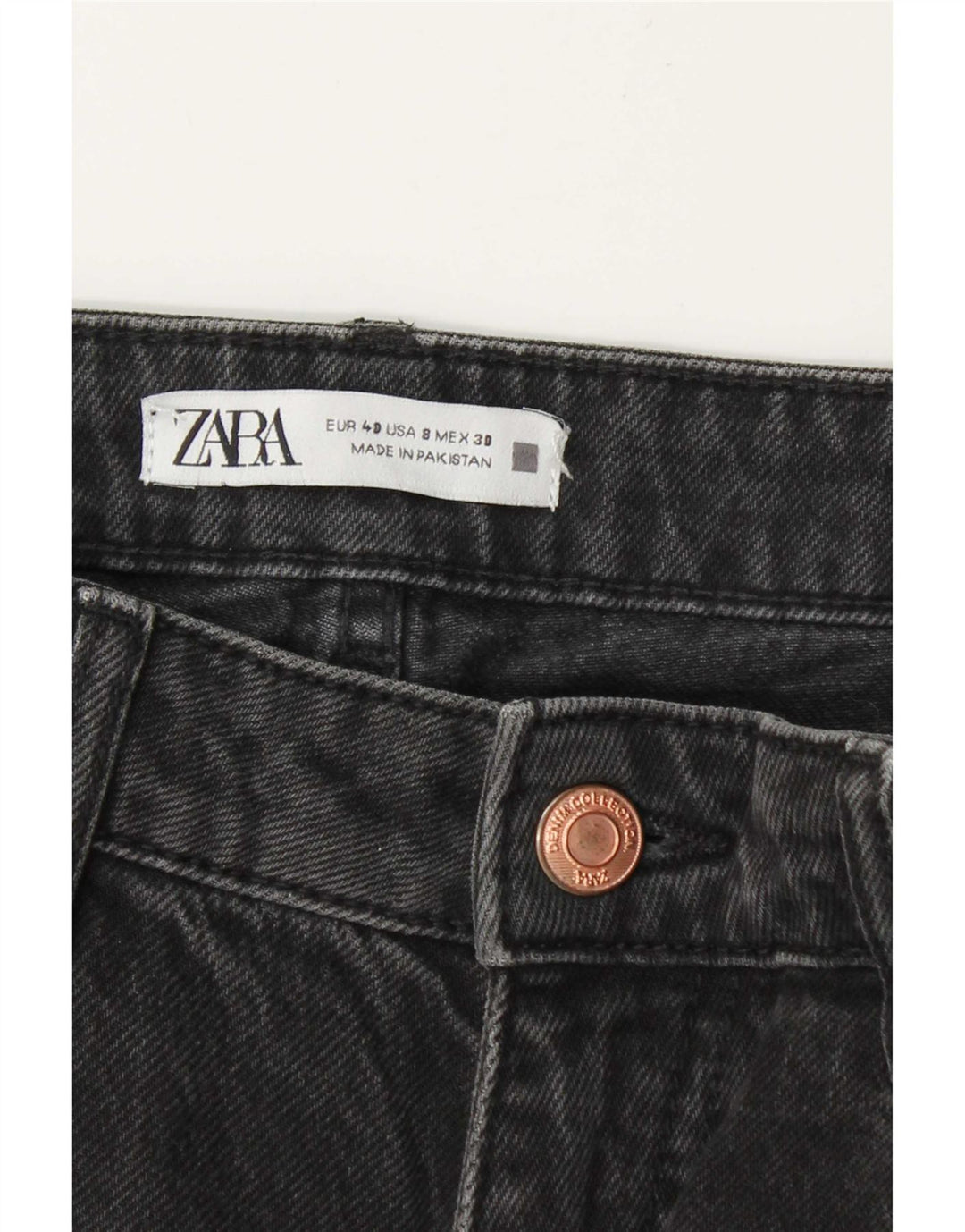 Jeans affusolati da donna Zara EU 40 medio W30 L28 Grigio
