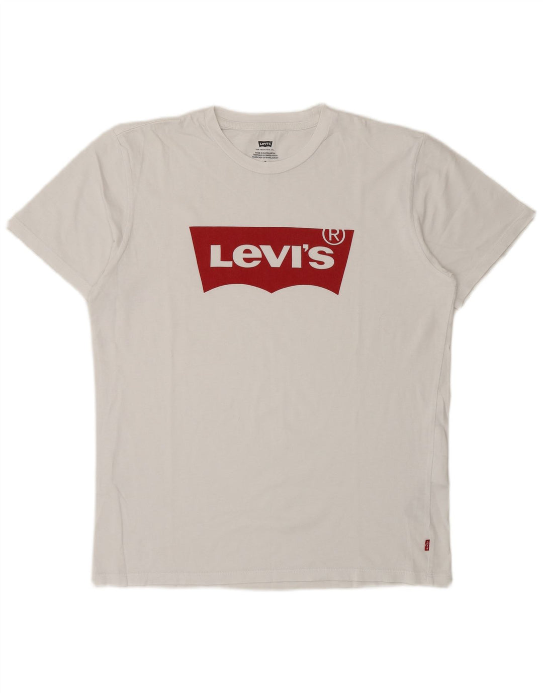 T-shirt grafica da uomo Levi's Top in cotone bianco medio