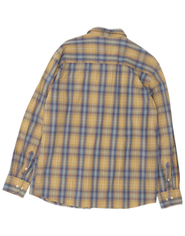 Camicia da uomo Dockers in cotone a quadri giallo medio